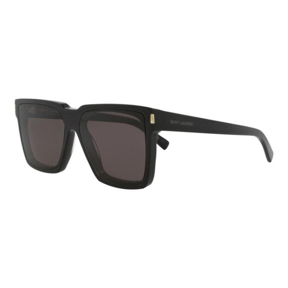 Saint Laurent Unisex Square/Rectangle Black Black Black Fashion Designer Eyewear - Picture 1 of 4